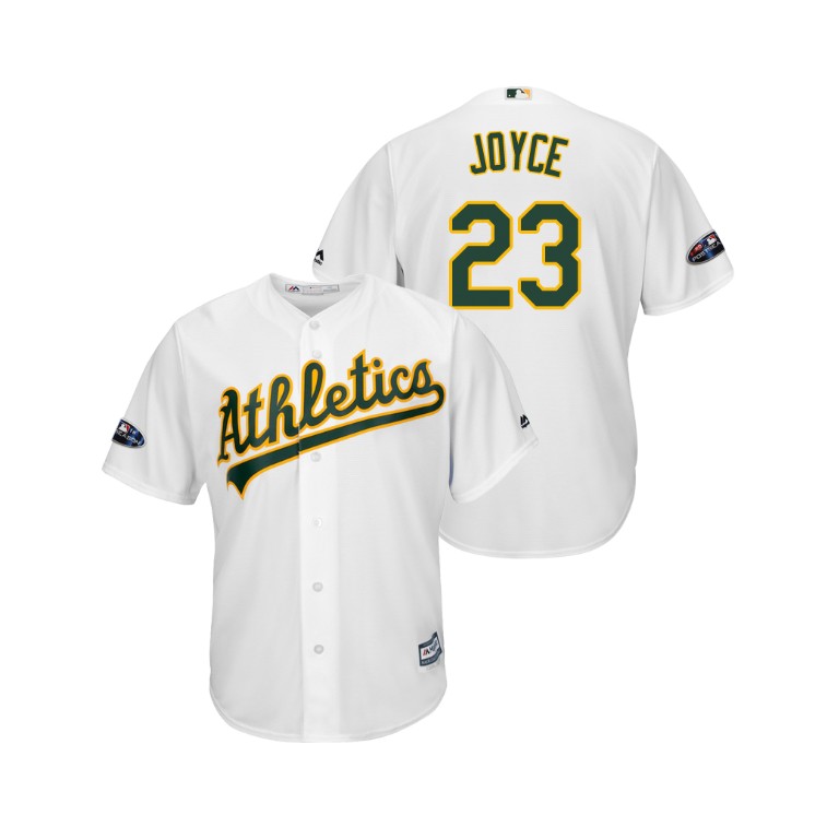 Oakland Athletics White #23 Matt Joyce Cool Base Jersey Oakland Athletics White #23 Matt Joyce Cool Base Jersey