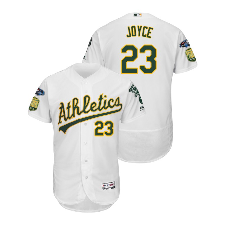 Oakland Athletics White #23 Matt Joyce Flex Base Jersey Oakland Athletics White #23 Matt Joyce Flex Base Jersey