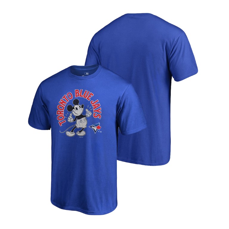 Toronto Blue Jays Royal Disney Mickey's True Original Arch T-Shirt Toronto Blue Jays Royal Disney Mickey's True Original Arch T-Shirt