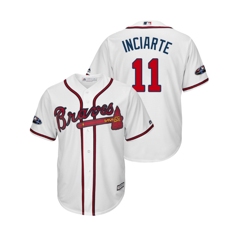Atlanta Braves White #11 Ender Inciarte Cool Base Jersey