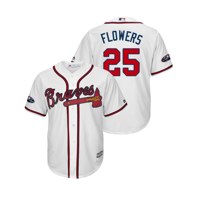 Atlanta Braves White #25 Tyler Flowers Cool Base Jersey Atlanta Braves White #25 Tyler Flowers Cool Base Jersey