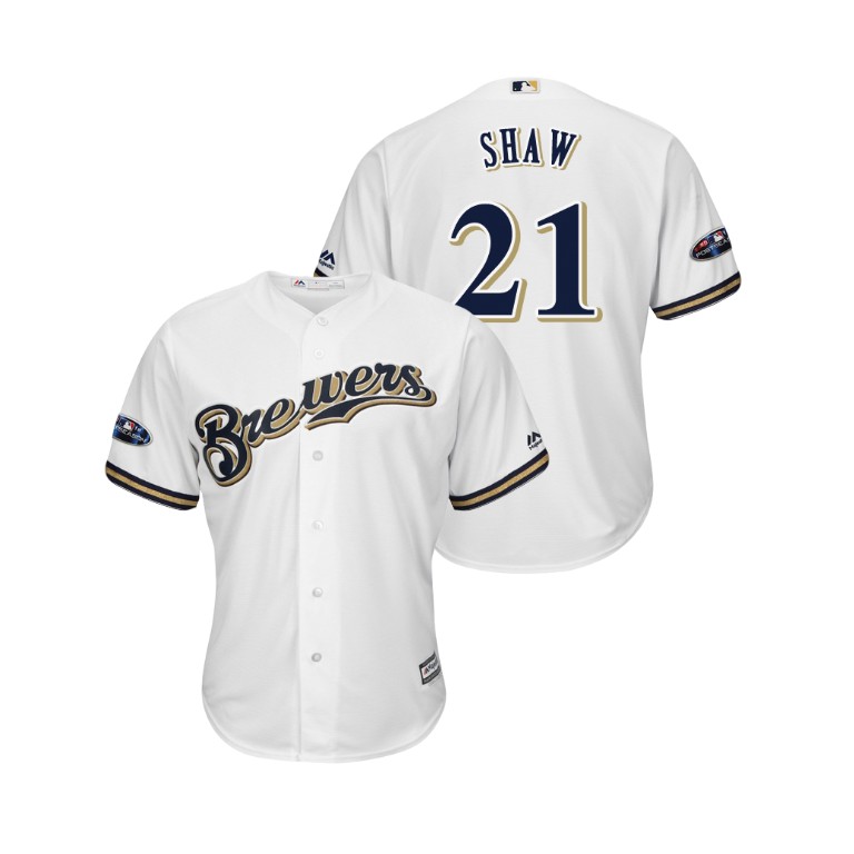Milwaukee Brewers White #21 Travis Shaw Cool Base Jersey Milwaukee Brewers White #21 Travis Shaw Cool Base Jersey