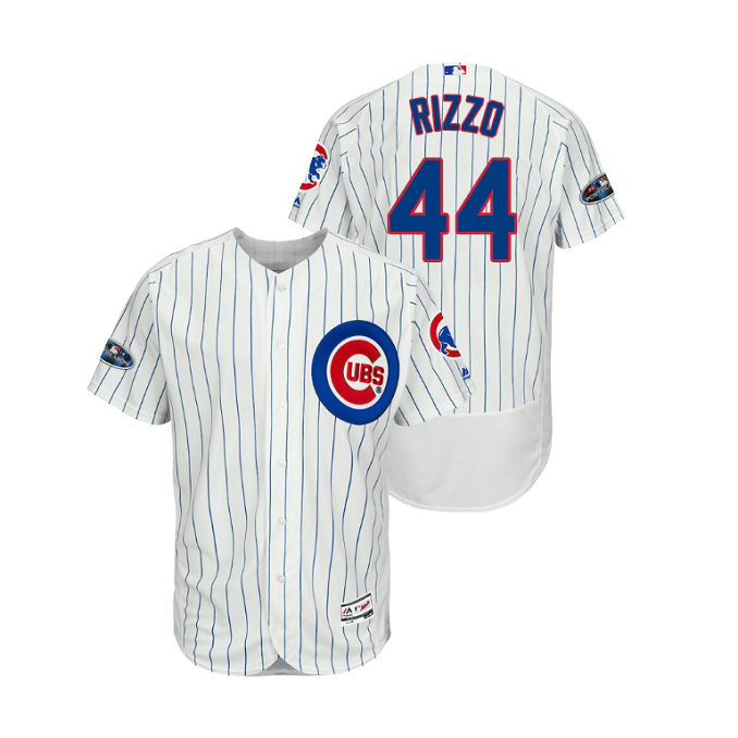 Chicago Cubs White #44 Anthony Rizzo Flex Base Jersey Chicago Cubs White #44 Anthony Rizzo Flex Base Jersey