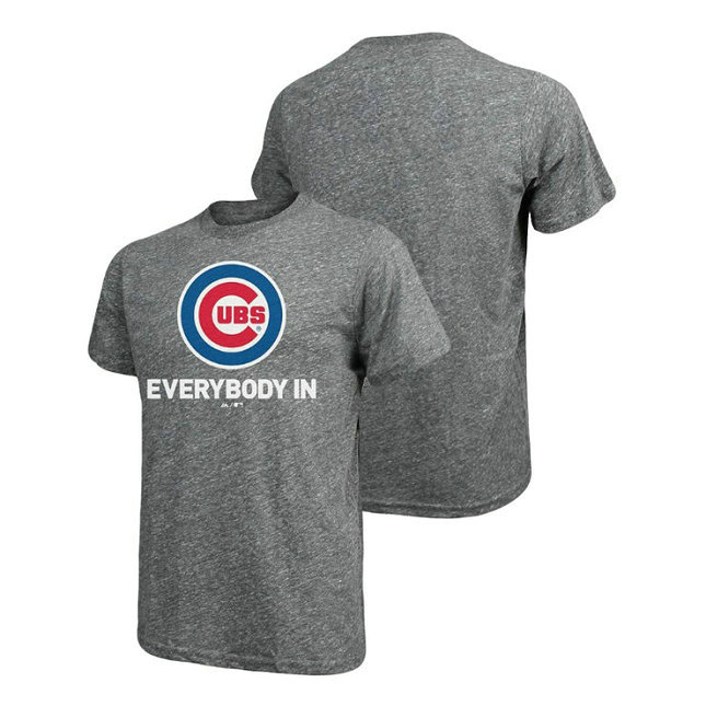 Chicago Cubs Majestic Threads Heathered Gray Everybody In Big & Tall T-Shirt Chicago Cubs Majestic Threads Heathered Gray Everybody In Big & Tall T-Shirt