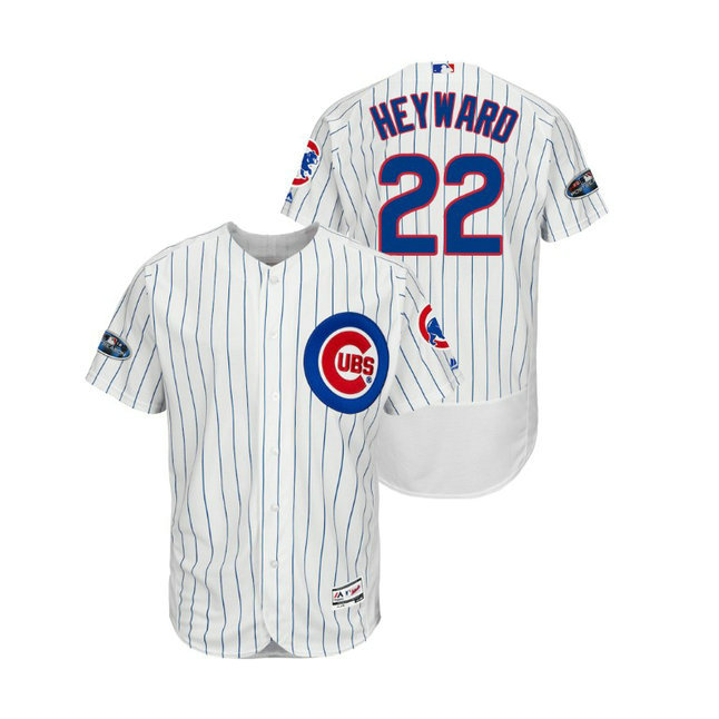 Chicago Cubs White #22 Jason Heyward Flex Base Jersey