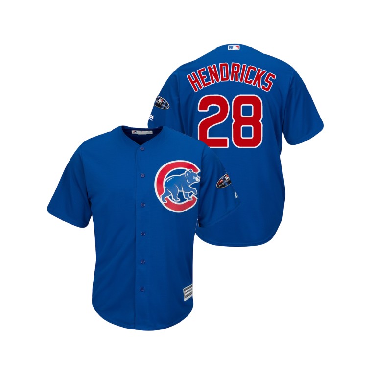 Chicago Cubs Royal #28 Kyle Hendricks Cool Base Jersey