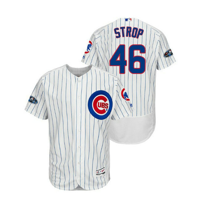 Chicago Cubs White #46 Pedro Strop Flex Base Jersey Chicago Cubs White #46 Pedro Strop Flex Base Jersey