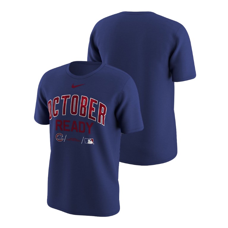 Chicago Cubs October Ready Royal Nike T-Shirt Chicago Cubs October Ready Royal Nike T-Shirt
