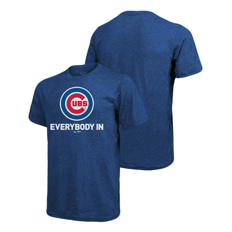Chicago Cubs Majestic Threads Royal Everybody In Big & Tall T-Shirt Chicago Cubs Majestic Threads Royal Everybody In Big & Tall T-Shirt