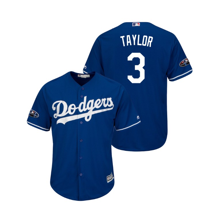 Los Angeles Dodgers Royal #3 Chris Taylor Cool Base Jersey