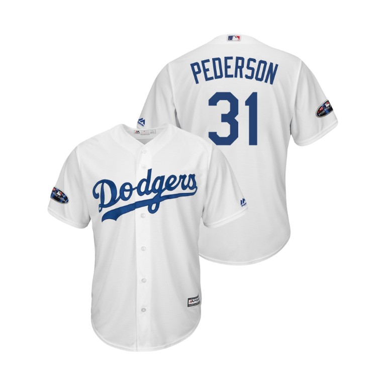 Los Angeles Dodgers White #31 Joc Pederson Cool Base Jersey