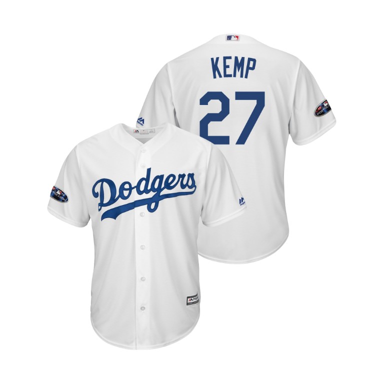 Los Angeles Dodgers White #27 Matt Kemp Cool Base Jersey Los Angeles Dodgers White #27 Matt Kemp Cool Base Jersey