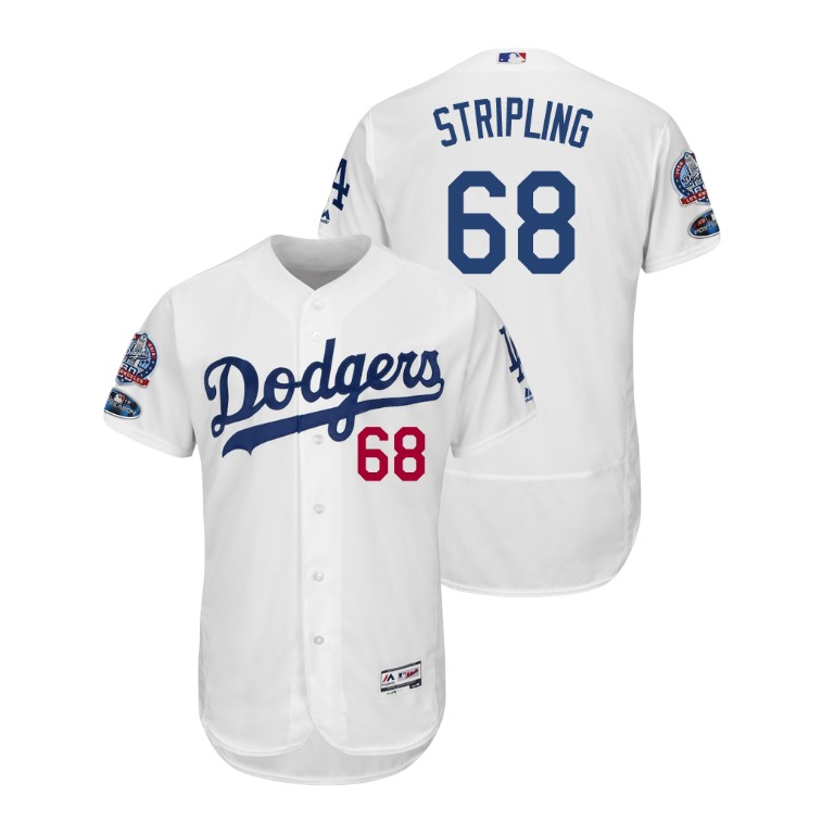 Los Angeles Dodgers White #68 Ross Stripling Flex Base Jersey