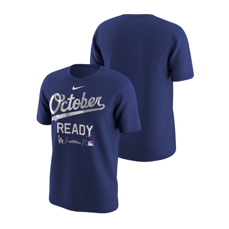 Los Angeles Dodgers October Ready Royal Nike T-Shirt Los Angeles Dodgers October Ready Royal Nike T-Shirt