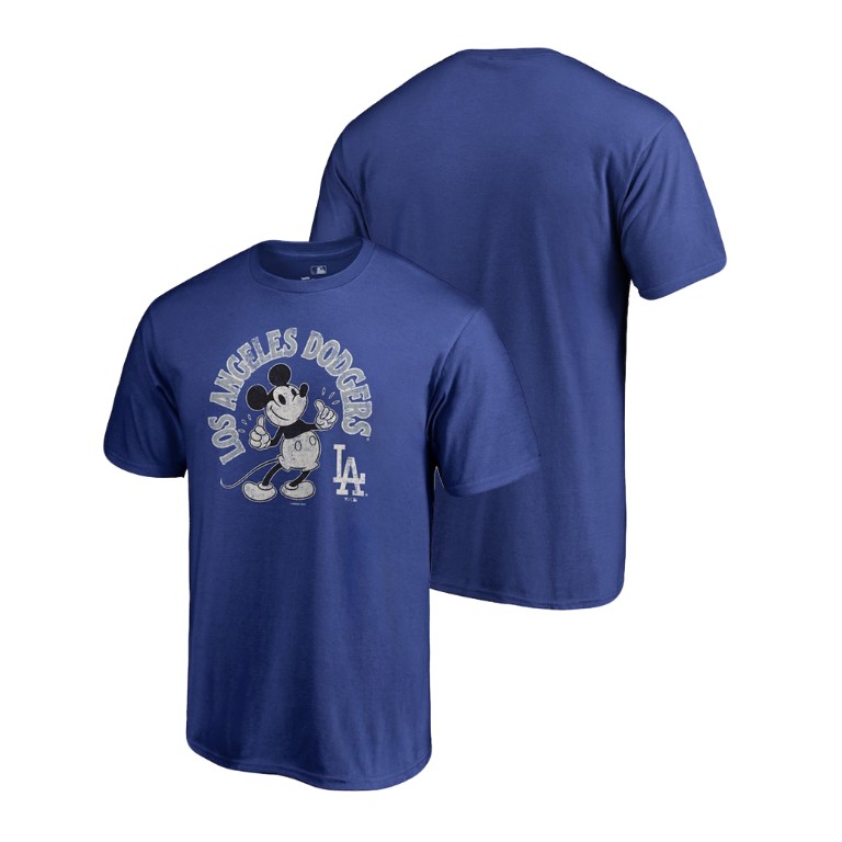 Los Angeles Dodgers Royal Disney Mickey's True Original Arch T-Shirt Los Angeles Dodgers Royal Disney Mickey's True Original Arch T-Shirt