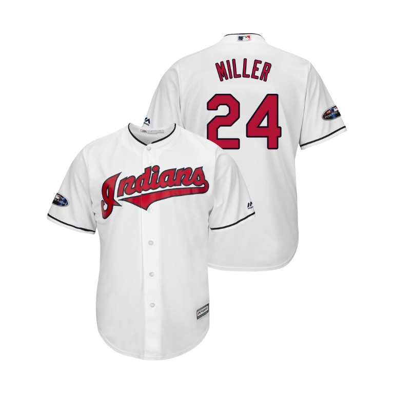 Cleveland Indians White #24 Andrew Miller Cool Base Jersey Cleveland Indians White #24 Andrew Miller Cool Base Jersey