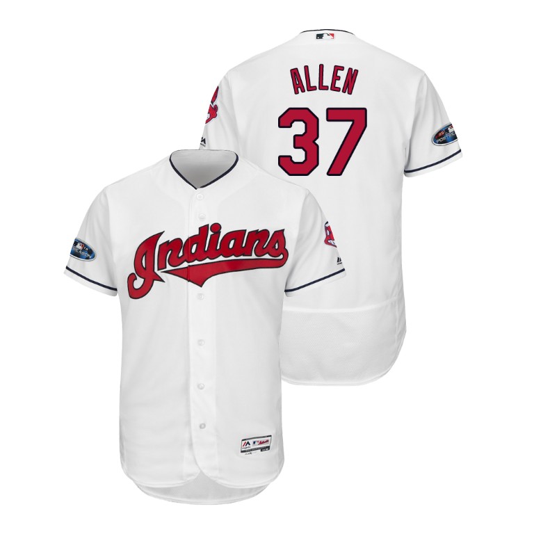 Cleveland Indians White #37 Cody Allen Flex Base Jersey Cleveland Indians White #37 Cody Allen Flex Base Jersey