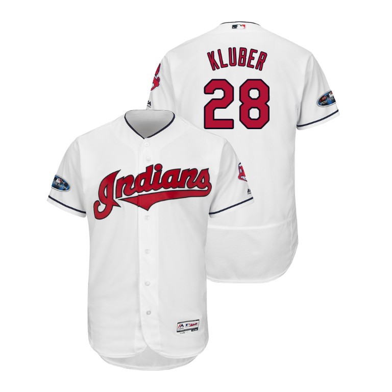 Cleveland Indians White #28 Corey Kluber Flex Base Jersey Cleveland Indians White #28 Corey Kluber Flex Base Jersey
