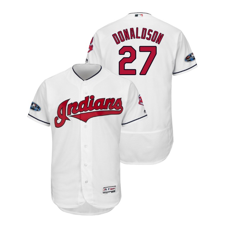 Cleveland Indians White #27 Josh Donaldson Flex Base Jersey Cleveland Indians White #27 Josh Donaldson Flex Base Jersey