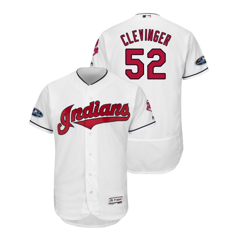 Cleveland Indians White #52 Mike Clevinger Flex Base Jersey Cleveland Indians White #52 Mike Clevinger Flex Base Jersey