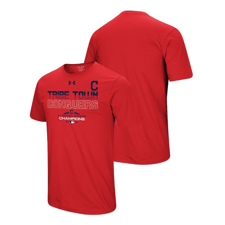 Cleveland Indians Team Conquer Red 2018 AL Central Division Champions Under Armour T-Shirt Cleveland Indians Team Conquer Red 2018 AL Central Division Champions Under Armour T-Shirt