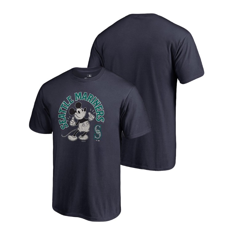 Seattle Mariners Navy Disney Mickey's True Original Arch T-Shirt