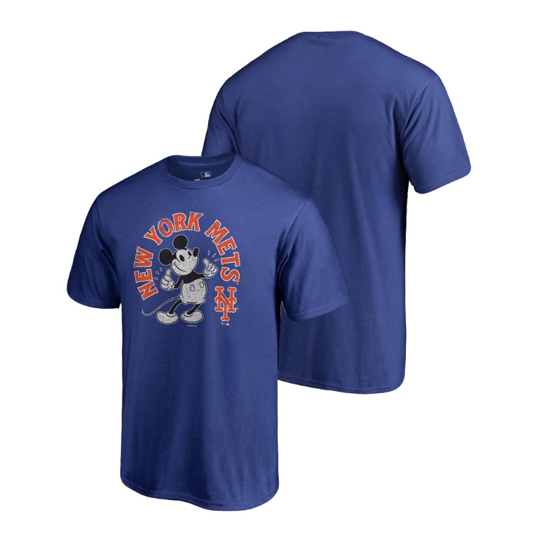 New York Mets Royal Disney Mickey's True Original Arch T-Shirt New York Mets Royal Disney Mickey's True Original Arch T-Shirt