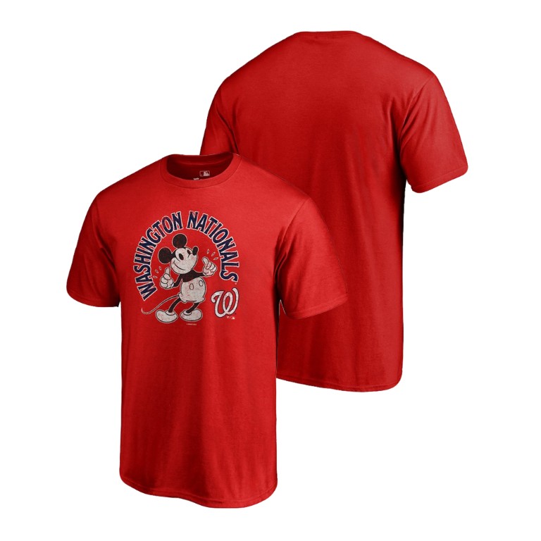 Washington Nationals Red Disney Mickey's True Original Arch T-Shirt