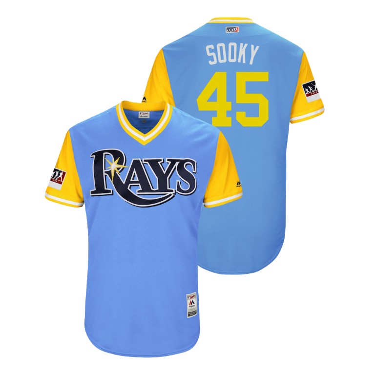 Tampa Bay Rays Light Blue #45 Jesus Sucre Sooky Jersey Tampa Bay Rays Light Blue #45 Jesus Sucre Sooky Jersey