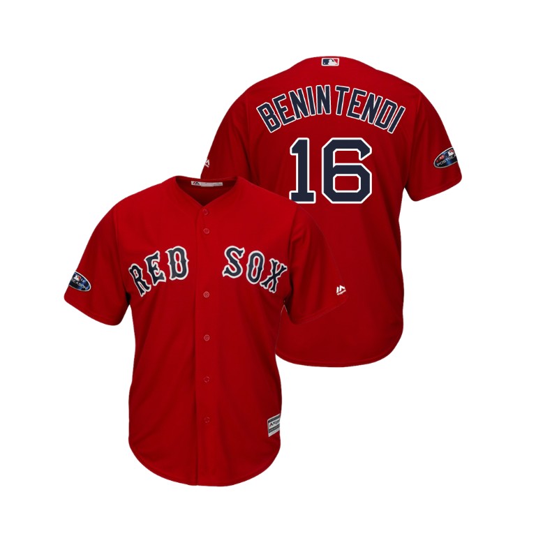 Boston Red Sox Scarlet #16 Andrew Benintendi Cool Base Jersey