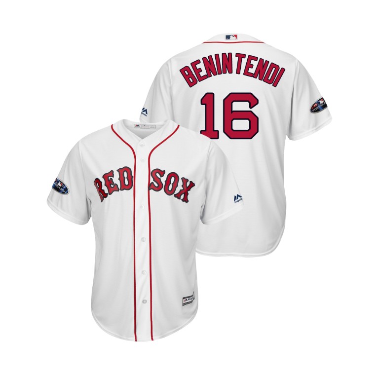 Boston Red Sox White #16 Andrew Benintendi Cool Base Jersey