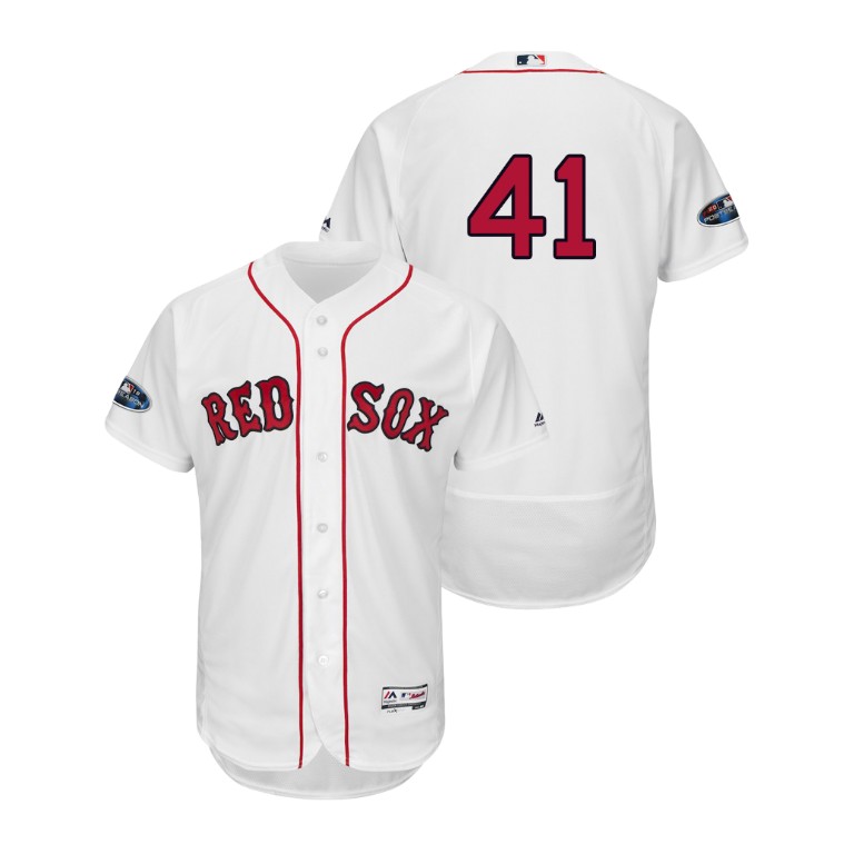Boston Red Sox White #41 Chris Sale Flex Base Jersey