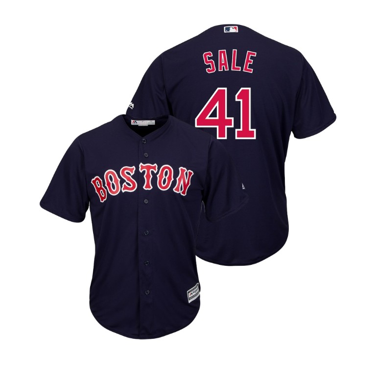 Boston Red Sox Navy #41 Cool Base Chris Sale Alternate Jersey