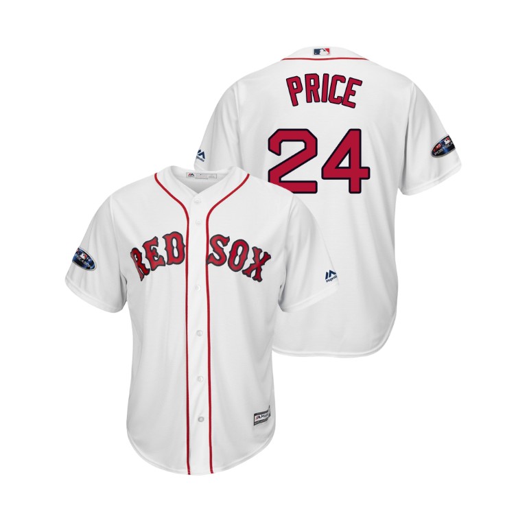 Boston Red Sox White #24 David Price Cool Base Jersey