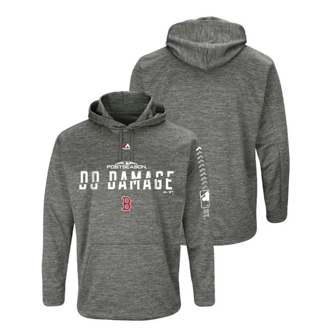 Boston Red Sox Streak Fleece Gray Authentic Collection Hoodie Boston Red Sox Streak Fleece Gray Authentic Collection Hoodie