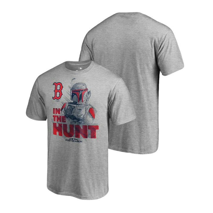 Boston Red Sox Star Wars In The Hunt Heather Gray T-Shirt