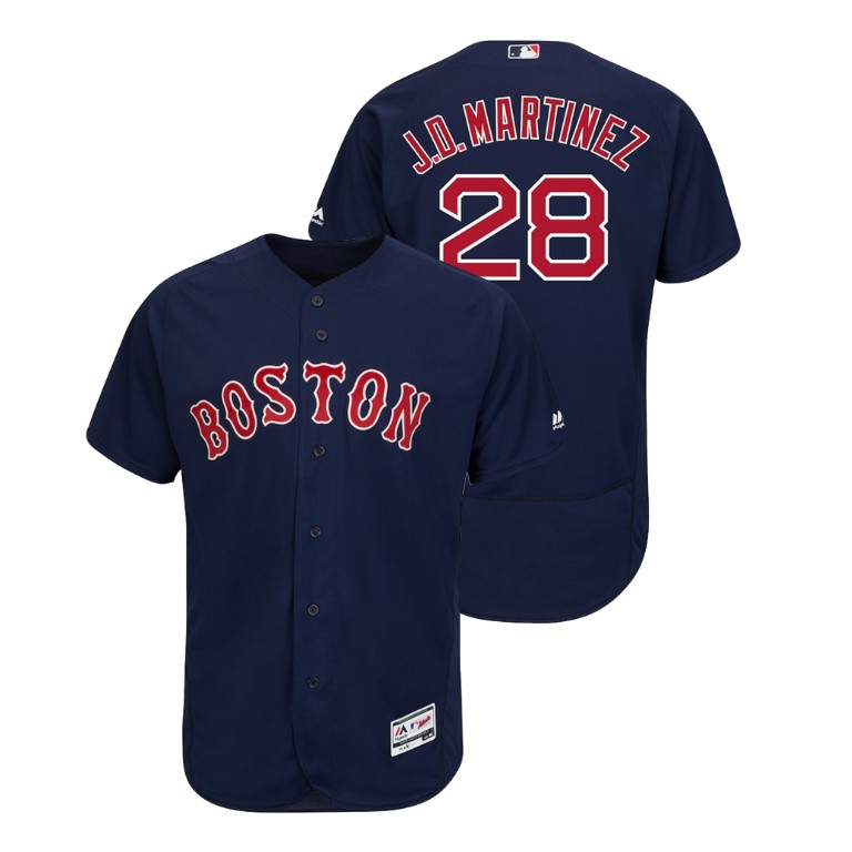 Boston Red Sox Navy #28 Flex Base J.D. Martinez Alternate Jersey