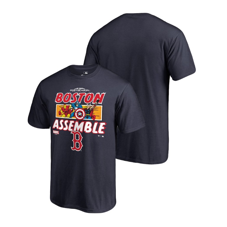 Boston Red Sox Marvel Avengers Assemble Navy T-Shirt