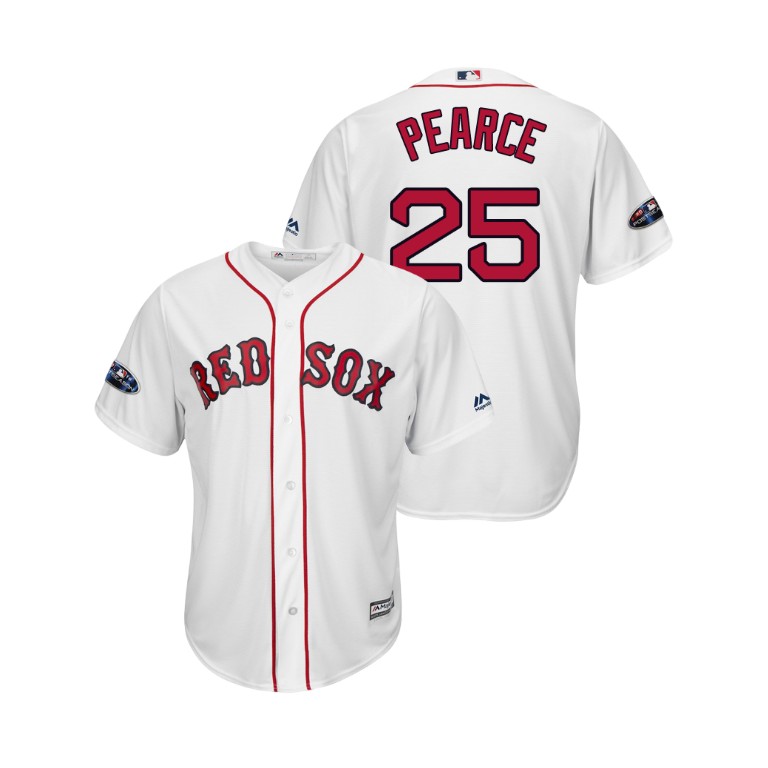 Boston Red Sox White #25 Steve Pearce Cool Base Jersey