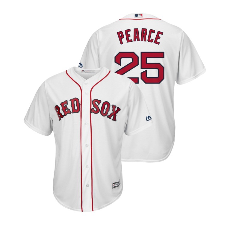 Boston Red Sox White #25 Cool Base Steve Pearce Home Jersey