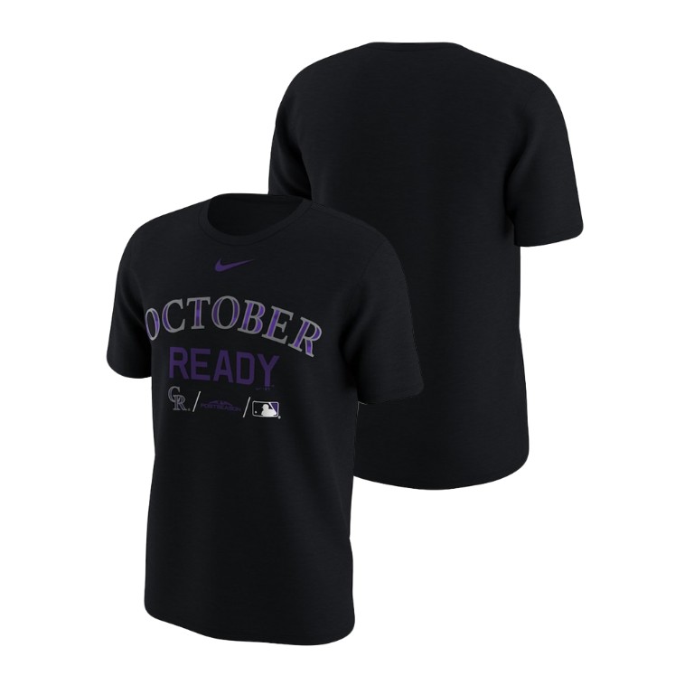 Colorado Rockies October Ready Black Nike T-Shirt Colorado Rockies October Ready Black Nike T-Shirt
