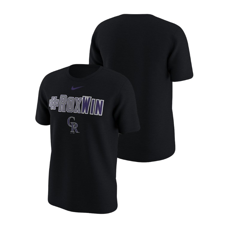 Colorado Rockies Playoff Hunt Local Black Nike T-Shirt Colorado Rockies Playoff Hunt Local Black Nike T-Shirt