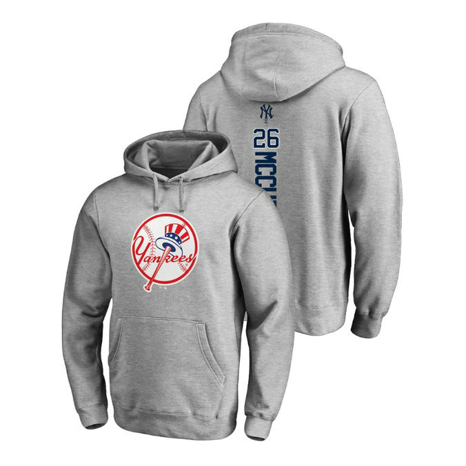 New York Yankees #26 Ash Andrew McCutchen Name & Number Backer Hoodie