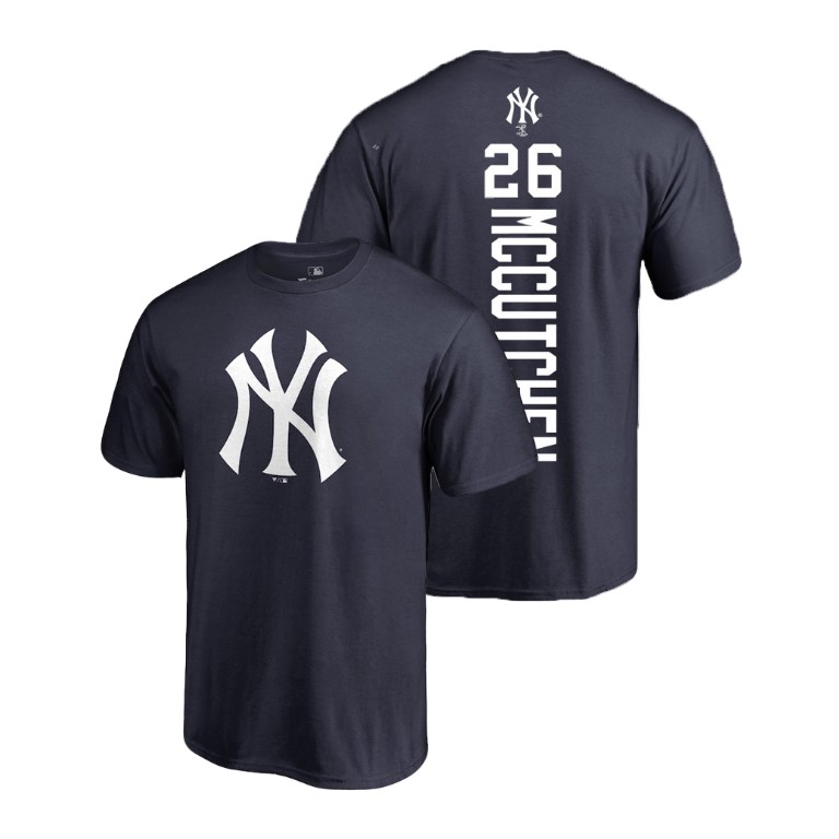 New York Yankees #26 Navy Andrew McCutchen Name & Number Backer T-Shirt