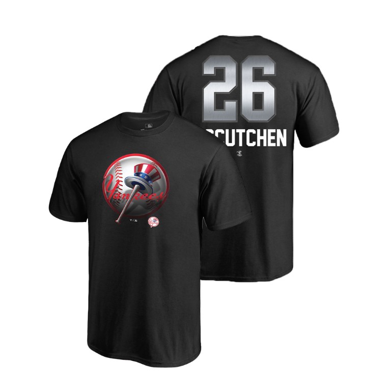 New York Yankees #26 Black Andrew McCutchen Name & Number Midnight Mascot T-Shirt