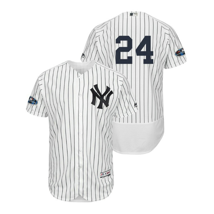 New York Yankees White #24 Gary Sanchez Flex Base Jersey