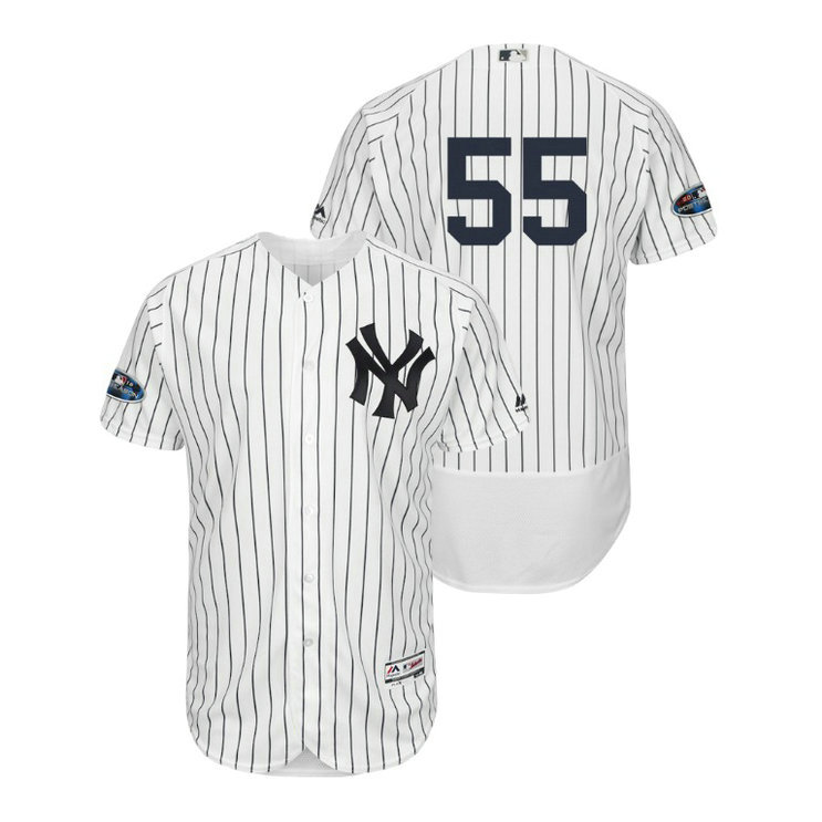New York Yankees White #55 Sonny Gray Flex Base Jersey