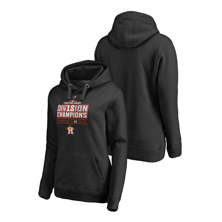 Women - Houston Astros Runner Black 2018 AL West Division Champions Majestic Hoodie Women - Houston Astros Runner Black 2018 AL West Division Champions Majestic Hoodie