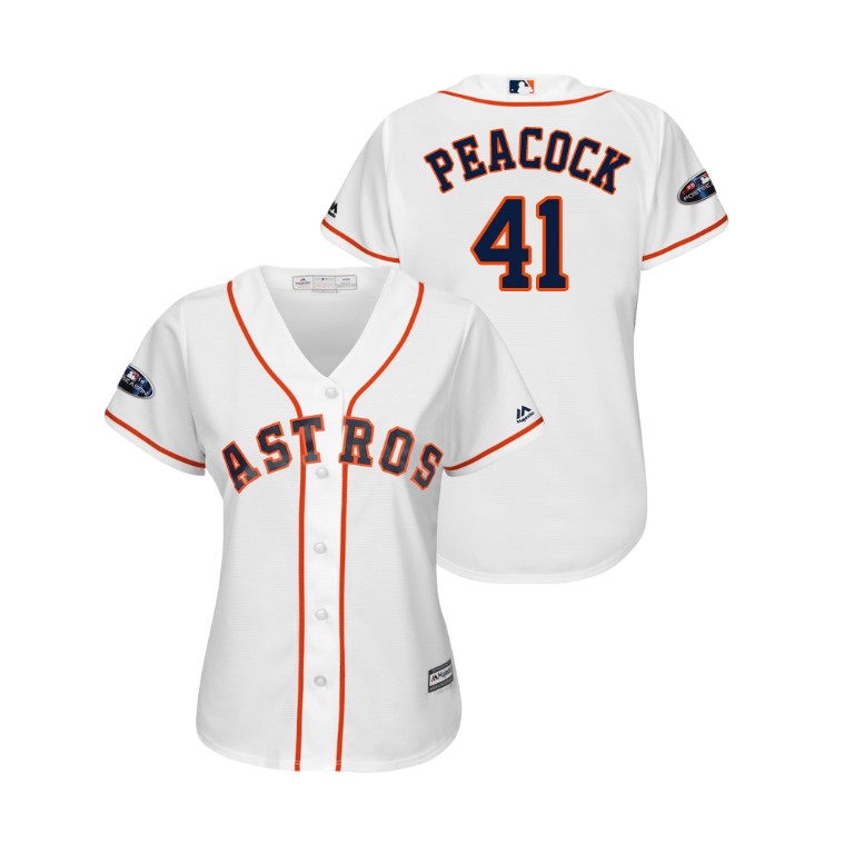 Women - Houston Astros White #41 Brad Peacock Cool Base Jersey Women - Houston Astros White #41 Brad Peacock Cool Base Jersey