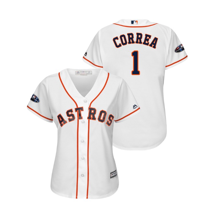 Women - Houston Astros White #1 Carlos Correa Cool Base Jersey Women - Houston Astros White #1 Carlos Correa Cool Base Jersey